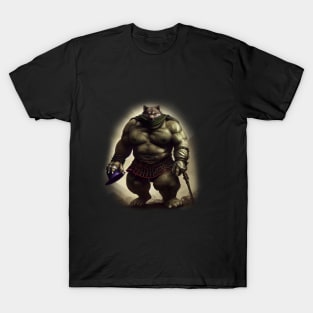 Gently Wolf-Ogre Chimaera Fantasy Artwork T-Shirt